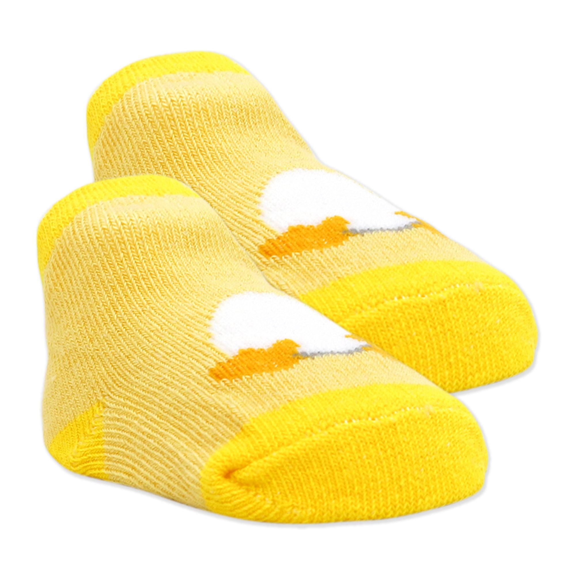 Duck Baby Bibs & Socks Set – 3 Bibs + 2 Pairs Socks, Soft Cotton Blend