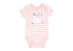 Ensemble bébé 3 pièces lama rose - 100 % coton