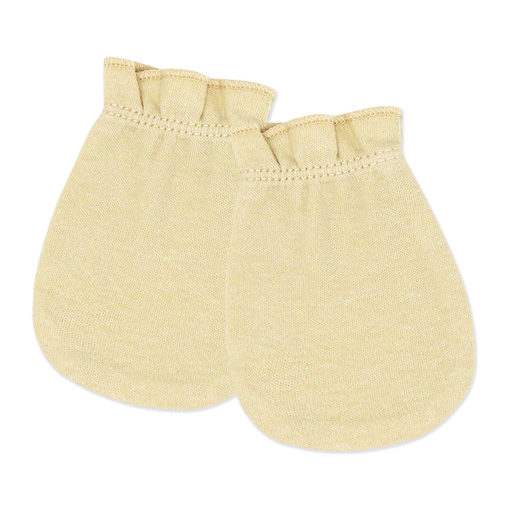 3-Pack 100% Organic Cotton Baby Mittens