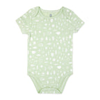 Body bébé imprimé nature verte - 100 % coton