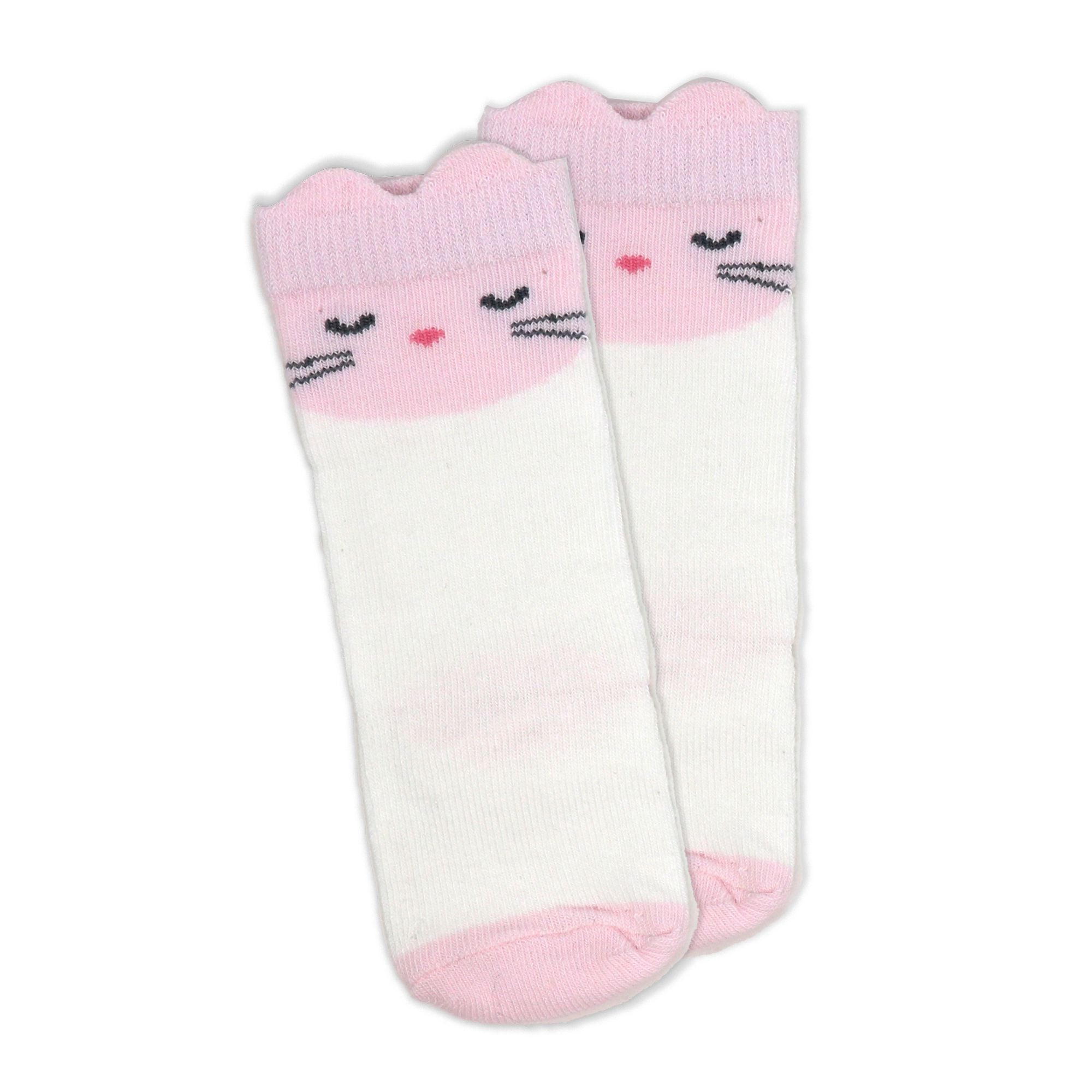 Kitten Dress, Bodysuit & Socks Baby Girl Outfit Set