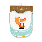 Fox Print Baby Bibs 4-Pack – Soft Cotton Blend Feeding & Drool Bib Set