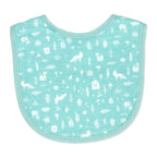 Fox Print Baby Bibs 4-Pack – Soft Cotton Blend Feeding & Drool Bib Set