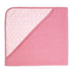 6-Piece Pink Bear Baby Bath Set – 3 Hooded Towels & 3 Washcloths, 100% Polyester