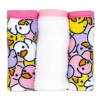 Duck Baby Bath Set – 100% Polyester Hooded Towel, Washcloths & BPA-Free Bath Toys
