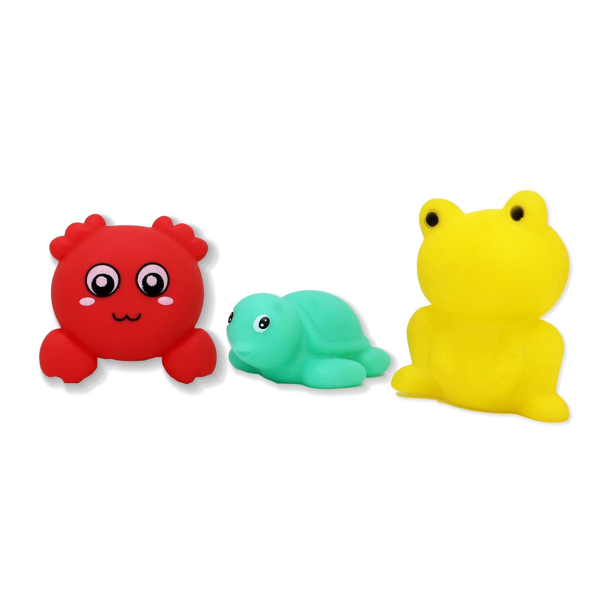 Crab Baby Bath Set – 100% Polyester Hooded Towel, Washcloths & BPA-Free Bath Toys