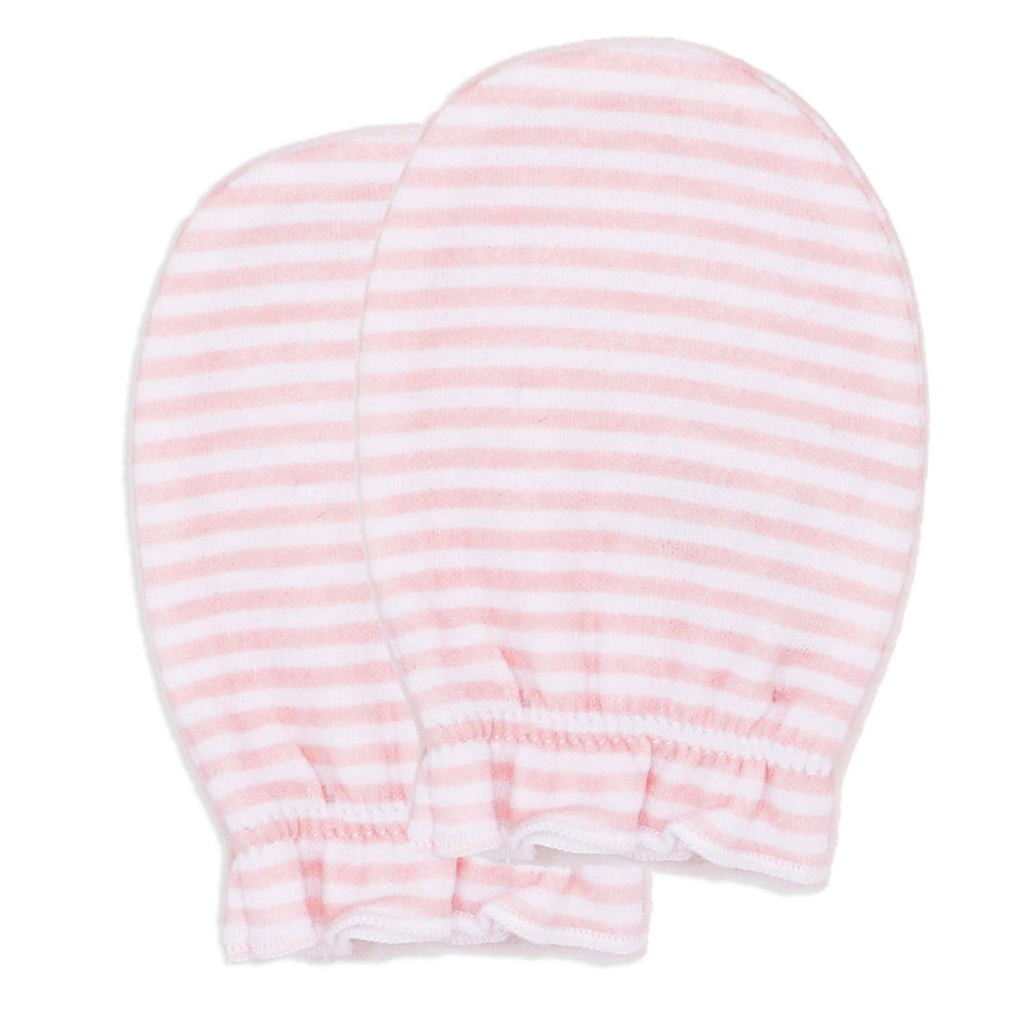 3-Pack 100% Organic Cotton Baby Mittens
