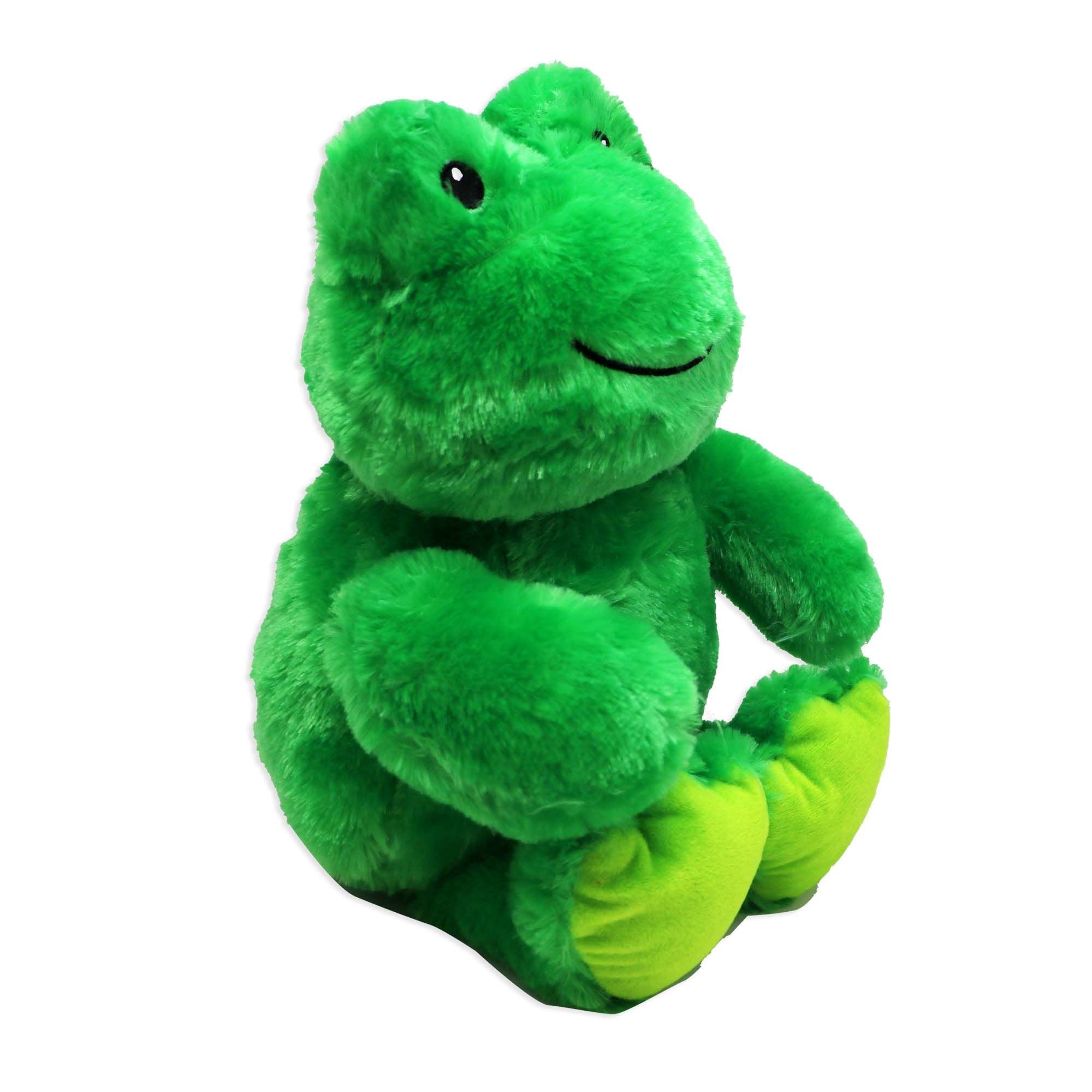 12" Frog Plush Toy – Soft 100% Polyester Green Stuffed Animal