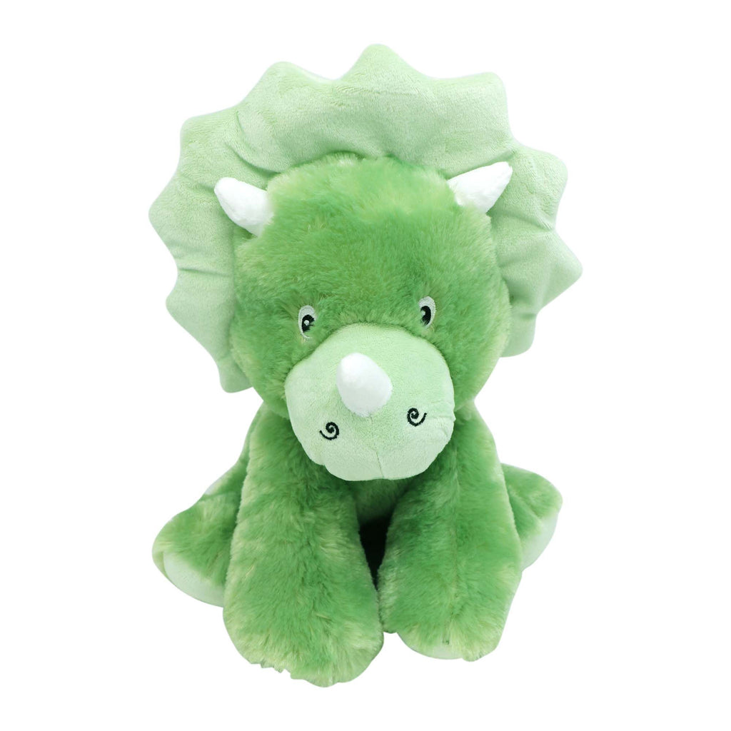 12" Dino Plush Toy – Soft 100% Polyester Green Dinosaur Stuffed Animal
