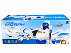 2-in-1 Automatic Morphing Airplane Robot Toy with Lights &amp; Sound (Ages 3+)