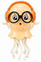 Dancing Jellyfish Toy – Bump &amp; Go Musical LED Light-Up Jellyfish
