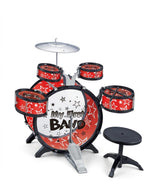Kids Drum Set Toy Kit with Stool (Ages 3+)