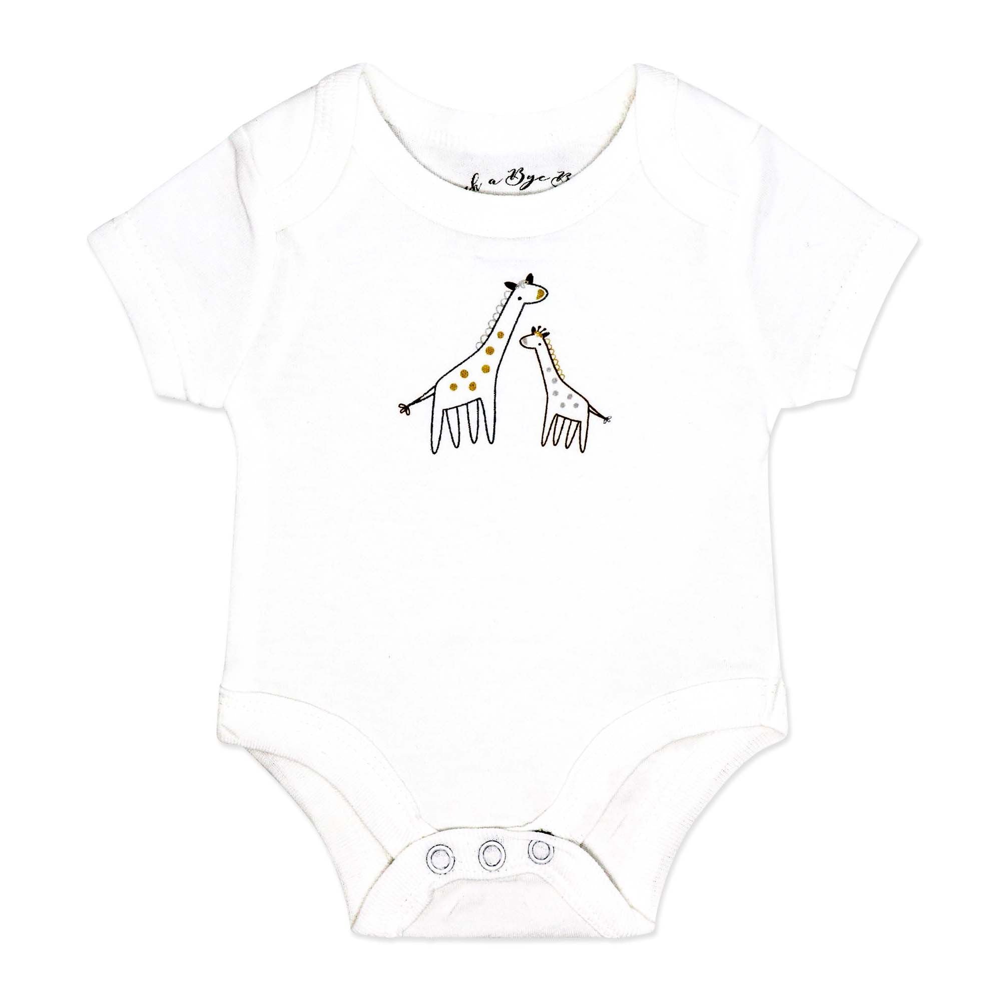 Giraffe 5 Piece Baby Layette Gift Set – 100% Cotton