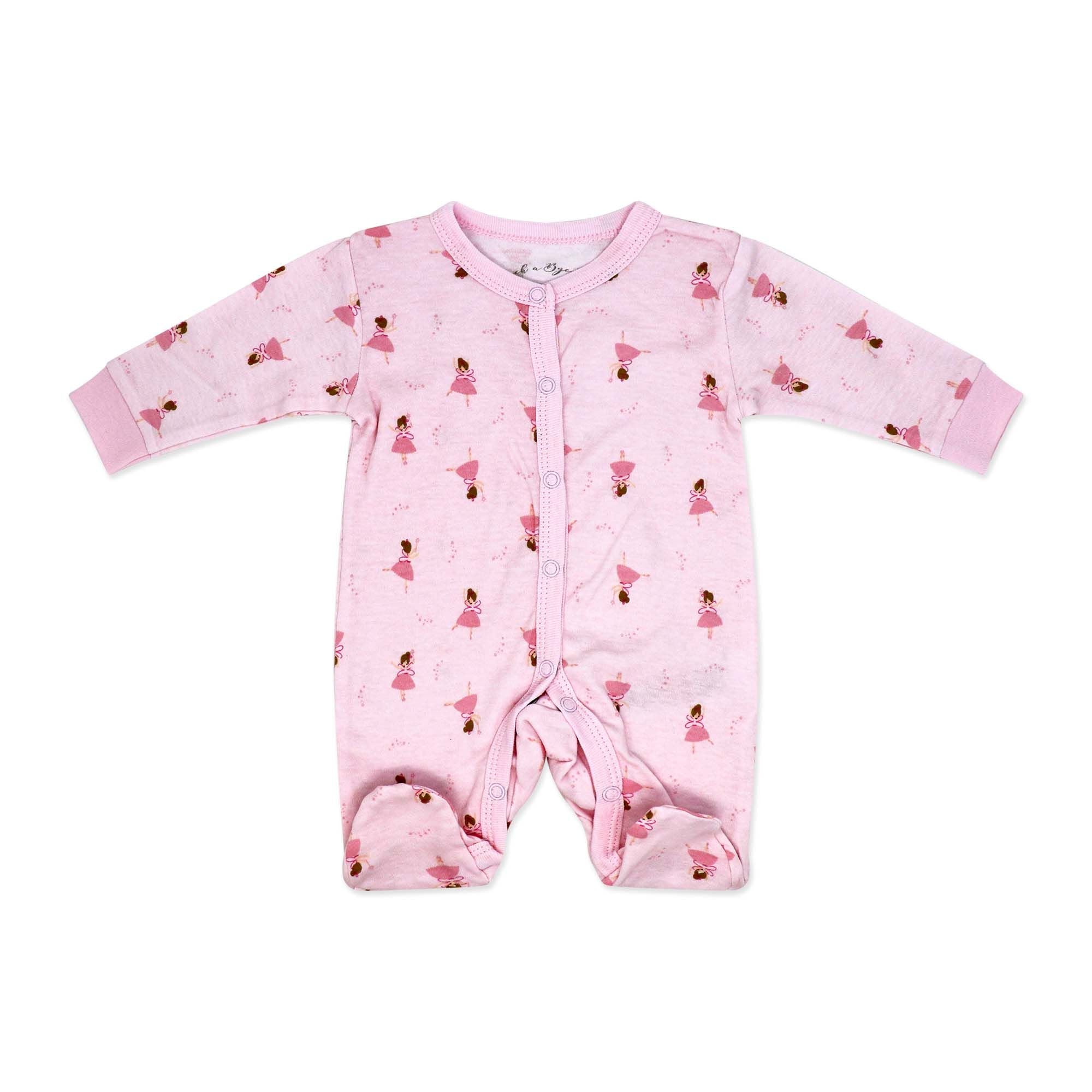 Pink Ballerina 5 Piece Baby Girl Layette Gift Set – 100% Cotton