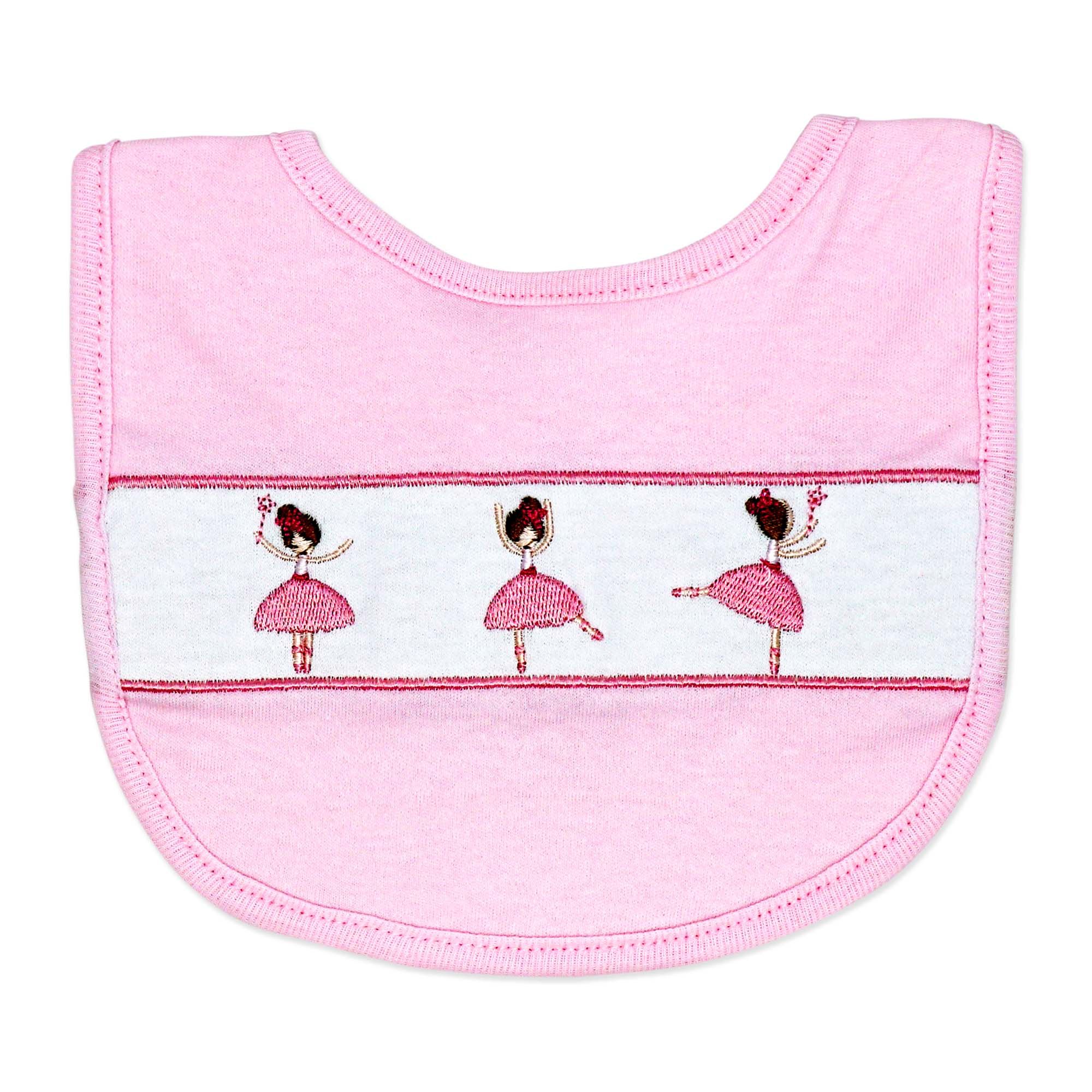 Pink Ballerina 5 Piece Baby Girl Layette Gift Set – 100% Cotton