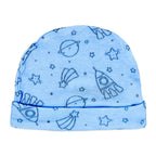 Blue Space 5 Piece Baby Layette Gift Set – 100% Cotton