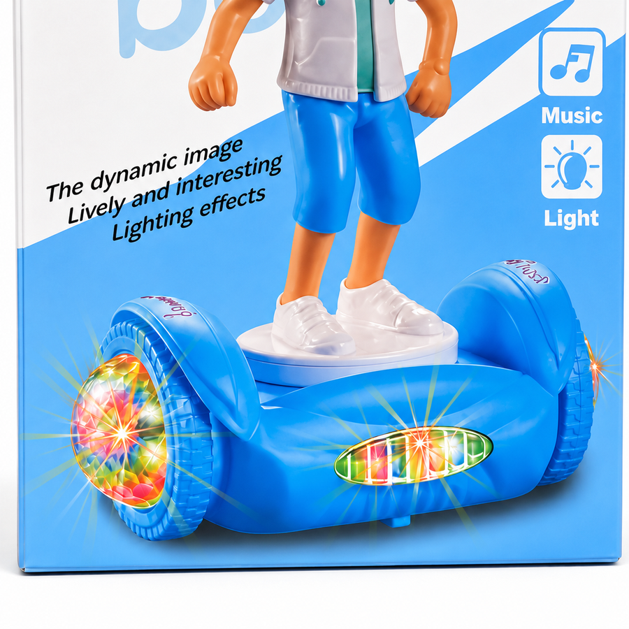 Fashion Boy Hoverboard Toy – Music & Light-Up Wheels (Ages 3+)