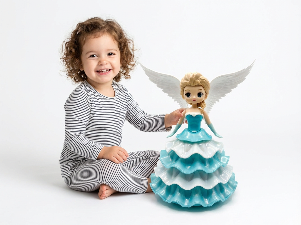 Battery Operated Angel Princess Dancing Doll – Moving Toy with 3 A4 Batteries, Ages 3+