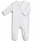 White Zip Baby Sleeper| One Piece – 100% Cotton