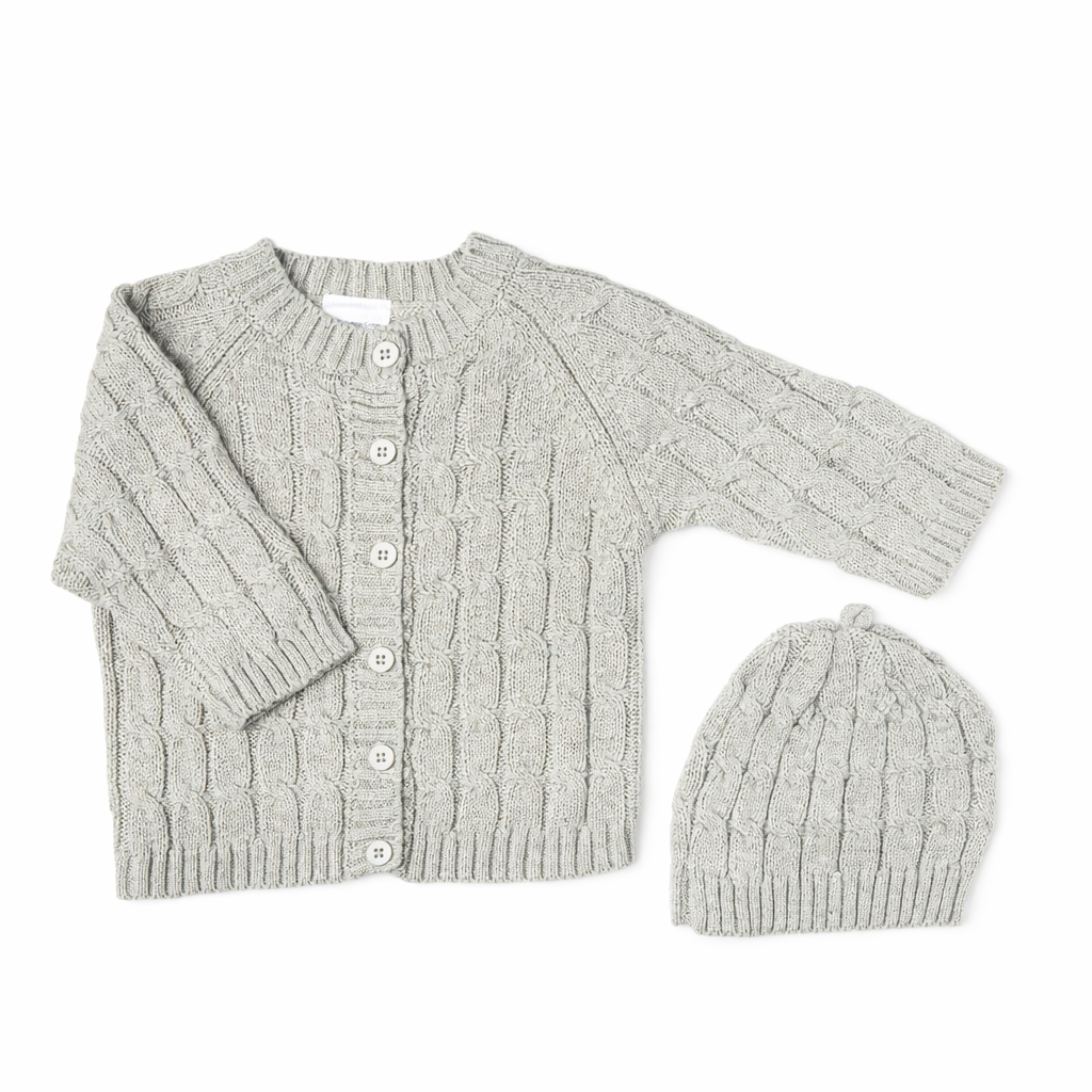 2 Piece Gift Box- 100% Cotton| Soft Cable Knit