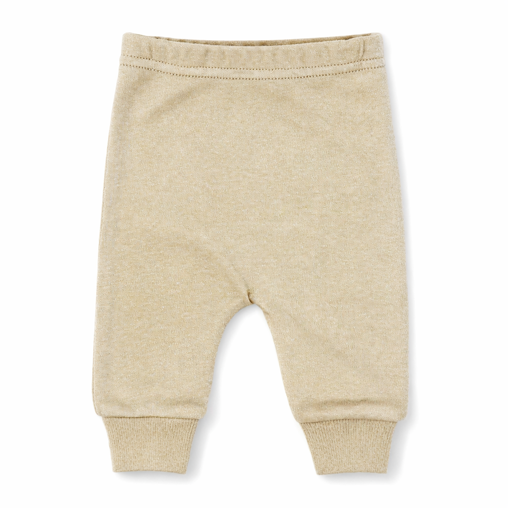 3 Piece Neutral Forest Baby Outfit – 2 Bodysuits & Pants, 100% Cotton