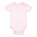 4 Pack Pink Heart Baby Bodysuits – 100% Cotton
