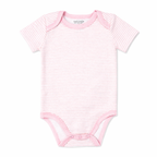 4 Pack Pink Heart Baby Bodysuits – 100% Cotton