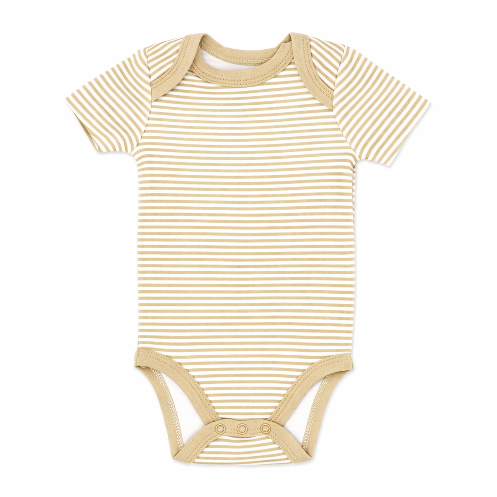 4 Pack Neutral Giraffe Baby Bodysuits – 100% Cotton