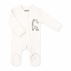 2 Pack Giraffe & Stripe Zip Baby Sleepers – 100% Cotton