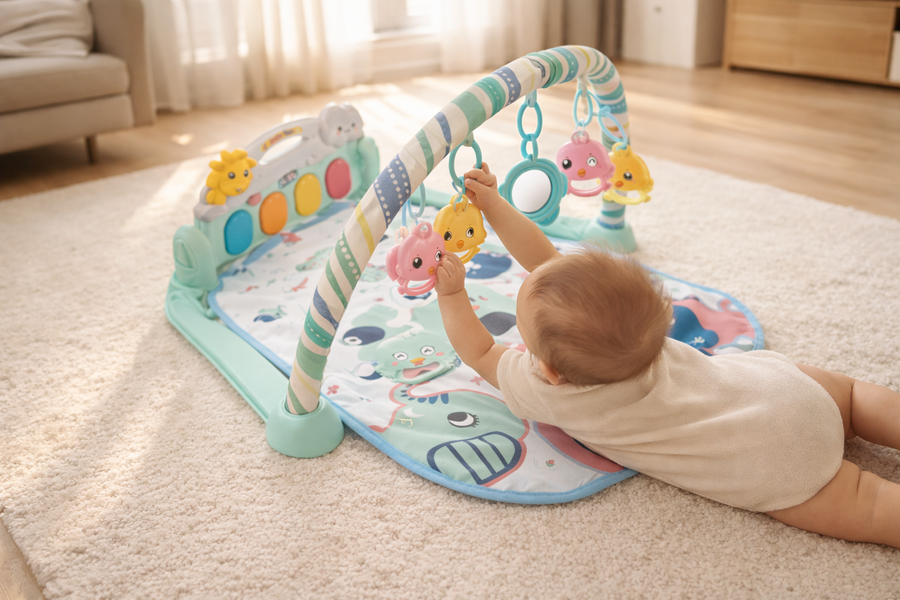 Baby Play Mat with Piano – Music & Light Activity Gym (3M+)