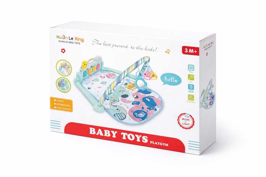 Baby Play Mat with Piano – Music & Light Activity Gym (3M+)