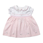 Pink Smocked Baby Dress & Diaper Cover – 100% Cotton